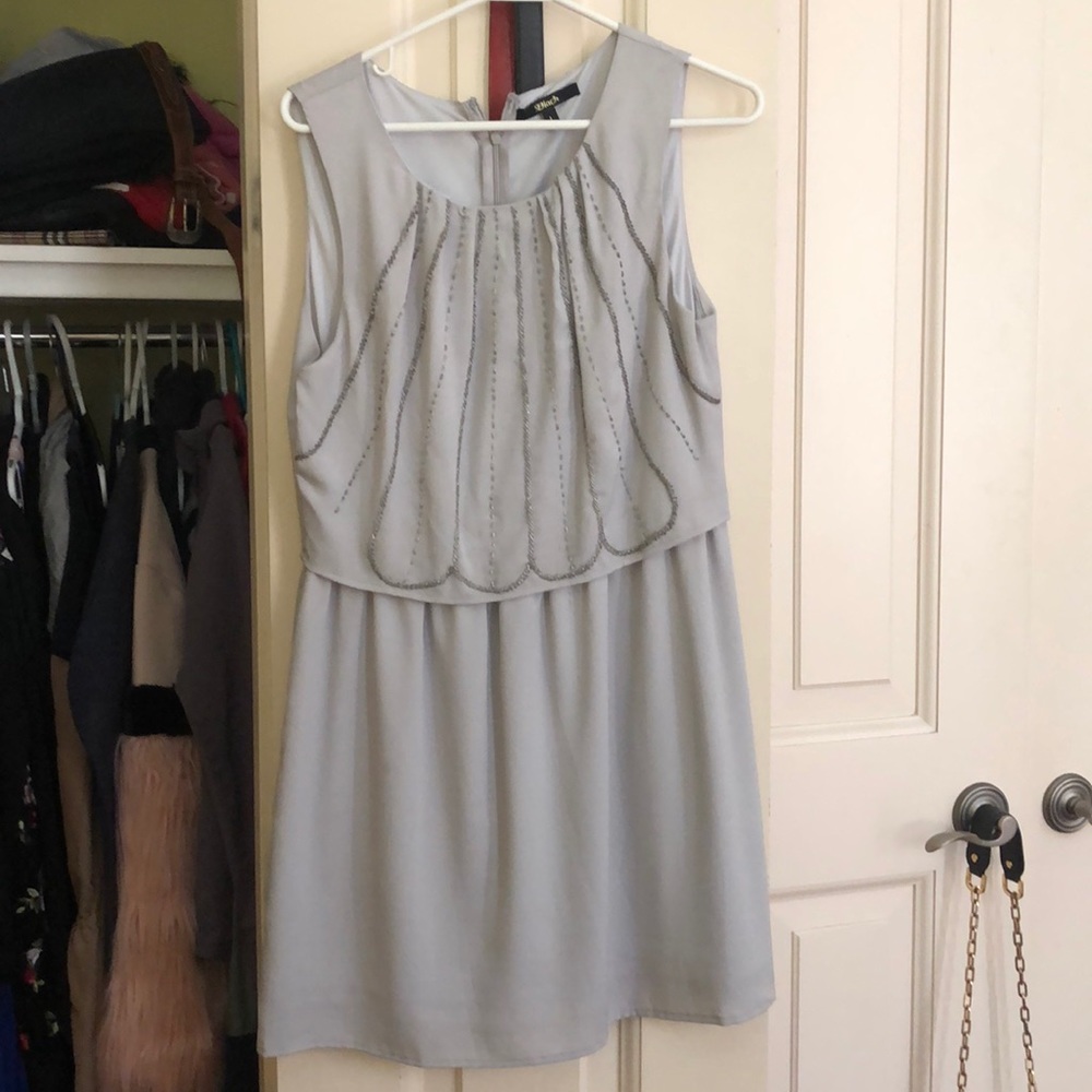 Silver cocktail dress